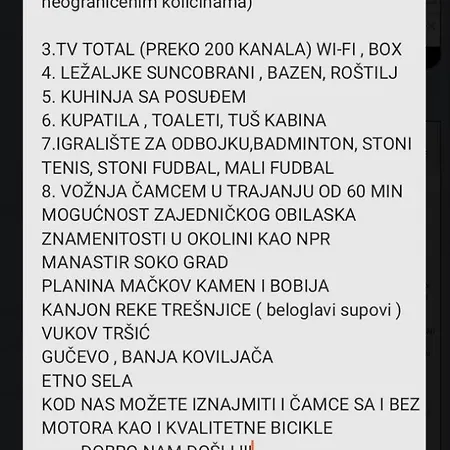 Kamp Prikolica Cetvorokrevetna Crnca